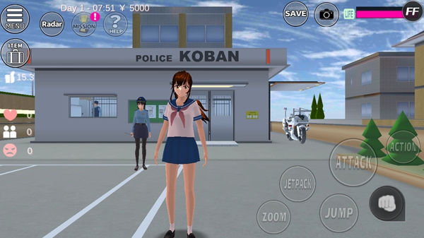 樱花校园模拟器英文版